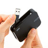 USB-HLA306BKN 有線LANアダプタ-内蔵3ポートUSB2.0ハブ(ブラック) USB-HLA306BKN / 有線LANアダプタ-内蔵3ポートUSB2.0ハブ(ブラック)