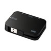 USB-HLA306BKN 有線LANアダプタ-内蔵3ポートUSB2.0ハブ(ブラック) USB-HLA306BKN / 有線LANアダプタ-内蔵3ポートUSB2.0ハブ(ブラック)