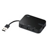 USB-HLA306BKN 有線LANアダプタ-内蔵3ポートUSB2.0ハブ(ブラック) USB-HLA306BKN / 有線LANアダプタ-内蔵3ポートUSB2.0ハブ(ブラック)