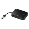 USB-HLA306BK LANアダプタ-内蔵3ポートUSB2.0ハブ(ブラック) USB-HLA306BK / LANアダプタ-内蔵3ポートUSB2.0ハブ(ブラック)