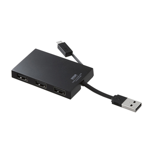 USB-HMU403BK / スマートフォン充電・データ転送対応4ポートUSB2.0ハブ (ブラック)