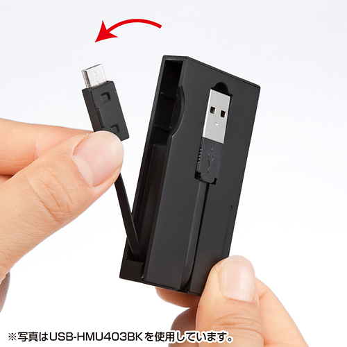 USB-HMU403W / スマートフォン充電・データ転送対応4ポートUSB2.0ハブ (ホワイト）