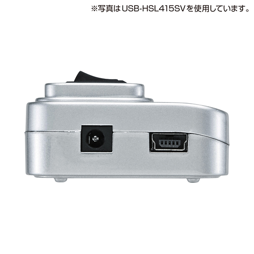 USB-HSL415BK / 個別スイッチ付き4ポートUSB2.0ハブ（ブラック）