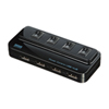USB-HSL415BK 個別スイッチ付き4ポートUSB2.0ハブ(ブラック) USB-HSL415BK / 個別スイッチ付き4ポートUSB2.0ハブ(ブラック)