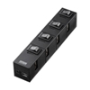 USB-HSM410BK 個別スイッチ付き4ポートUSB2.0節電ハブ(磁石付・ブラック) USB-HSM410BK / 個別スイッチ付き4ポートUSB2.0節電ハブ(磁石付・ブラック)