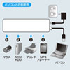 USB-HTV410WN2 HDD接続対応・面ファスナー付4ポートUSB2.0ハブ(ホワイト) USB-HTV410WN2 / HDD接続対応・面ファスナー付4ポートUSB2.0ハブ(ホワイト)