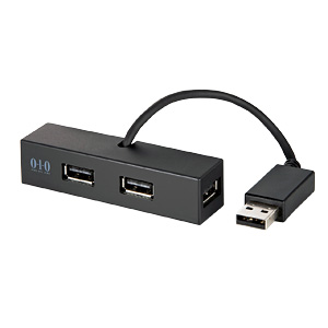 USB-HUB010BBK / USB2.0ハブ（4ポート・ブラック）