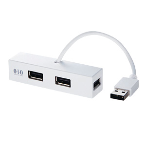 USB-HUB010BWH / USB2.0ハブ(4ポート・ホワイト)