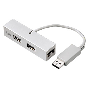 USB-HUB010SV / USB2.0ハブ(4ポート・シルバー)