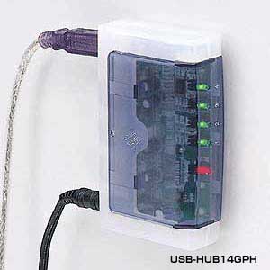 USB-HUB14GM / USBハブ(4ポート・ガンメタリック)