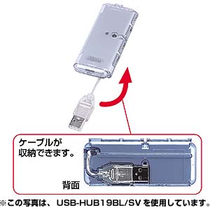 USB-HUB18W / ポケットUSBハブ（4ポート）