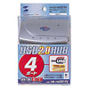 USB-HUB201SV USB 2.0 ハブ(4ポート・シルバー) USB-HUB201SV / USB 2.0 ハブ(4ポート・シルバー)