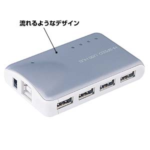 USB-HUB203SV / USB2.0ハブ（シルバー）