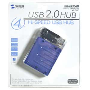 USB-HUB204BL / USB2.0ハブ（ブルー）