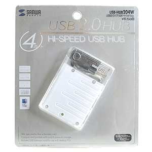 USB-HUB204W / USB2.0ハブ（ホワイト）