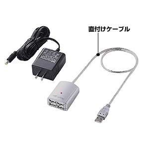 USB-HUB205SV / USB2.0ハブ(シルバー)