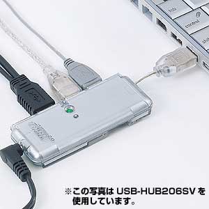 USB-HUB206BK / USB2.0ハブ（ACアダプタ付・ブラック）