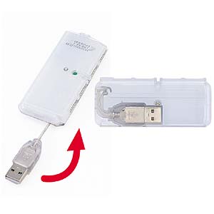 USB-HUB206W / USB2.0ハブ（ACアダプタ付・ホワイト）