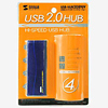 USB-HUB208NV / USB2.0ハブ（4ポート・ネービーブルー）