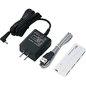 USB-HUB208WH / USB2.0ハブ（4ポート・ホワイト）