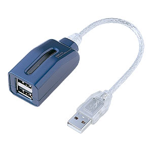 USB-HUB213BL / USB2.0ハブ（2ポート・ブルー）