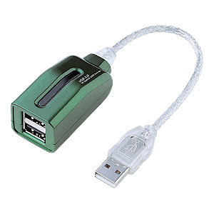 USB-HUB213GR / USB2.0ハブ（2ポート・グリーン）