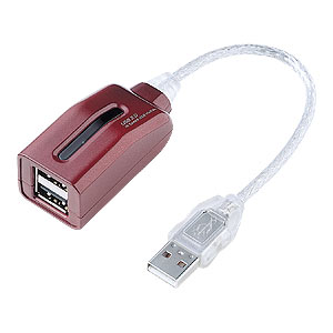 USB-HUB213WR / USB2.0ハブ（2ポート・ワインレッド）