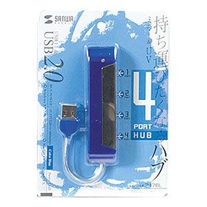 USB-HUB217BL / USB2.0ハブ（4ポート・ブルー）