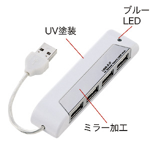 USB-HUB217WH / USB2.0ハブ（4ポート・ホワイト）