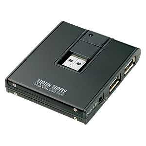 USB-HUB218BK / USB2.0ハブ（ブラック）