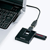 USB-HUB218BK / USB2.0ハブ（ブラック）