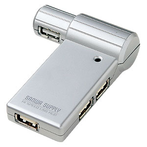 USB-HUB219SV / USB2.0ハブ(シルバー)