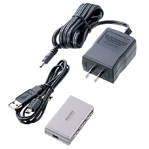 USB-HUB220SV / USB2.0ハブ（4ポート・シルバー）
