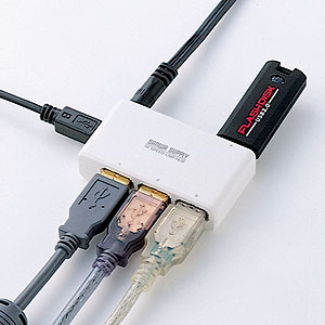 USB-HUB220WH / USB2.0ハブ（4ポート・ホワイト）