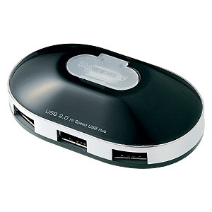USB-HUB222BK / USB2.0ハブ(4ポート・ブラック)