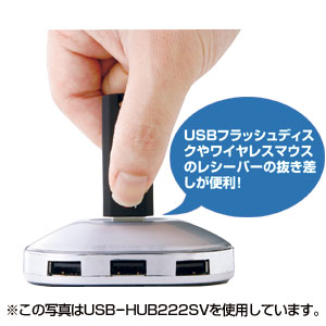 USB-HUB222GR / USB2.0ハブ（4ポート・グリーン）