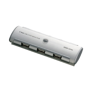 USB-HUB223SV / USB2.0ハブ（シルバー）