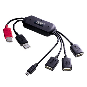 USB-HUB227BK3 / USB2.0ハブ（ブラック・4ポート）