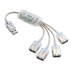 USB-HUB227CL / USB2.0ハブ（4ポート・クリア）