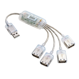 USB-HUB227CL / USB2.0ハブ(4ポート・クリア)