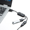 USB-HUB228BK USB2.0ハブ(2ポート・ブラック) USB-HUB228BK / USB2.0ハブ(2ポート・ブラック)