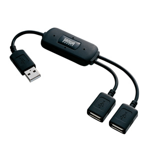 USB-HUB228BK / USB2.0ハブ（2ポート・ブラック）