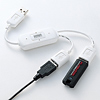 USB-HUB228WH USB2.0ハブ(2ポート・ホワイト) USB-HUB228WH / USB2.0ハブ(2ポート・ホワイト)