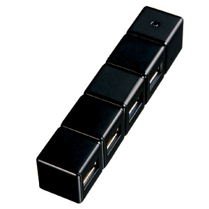 USB-HUB229BK / USB2.0ハブ(4ポート・ブラック)