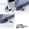 USB-HUB22BK / ポケットUSBハブ（4ポート・ブラック）
