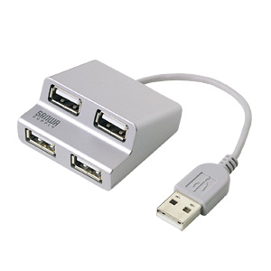 USB-HUB233SV / USB2.0ハブ（シルバー）