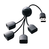 USB-HUB234BK / USB2.0ハブ（4ポート・ブラック）