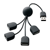 USB-HUB234MBK / USB2.0ハブ（4ポート・マットブラック）