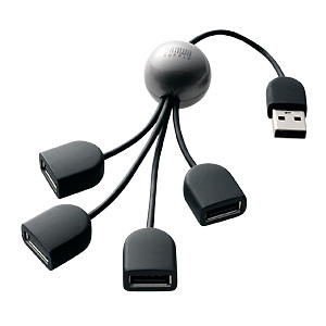 USB-HUB234SV / USB2.0ハブ(4ポート・シルバー)
