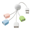 USB-HUB234WH4 / USB2.0ハブ（4ポート・ホワイト＆4色）